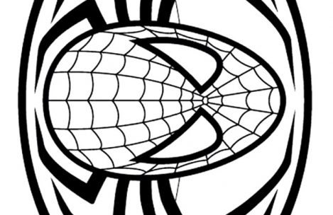 469x304 Spiderman Logo Coloring Pages Just Colorings