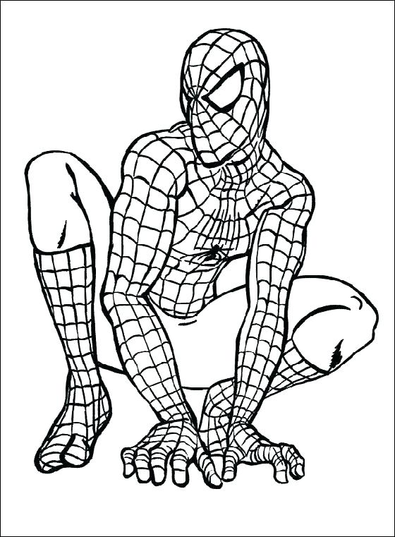 560x761 Spiderman Logo Coloring Pages