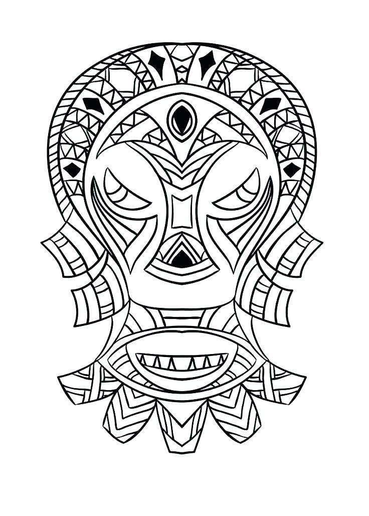 736x1029 Mask Coloring Page Superhero Mask Coloring Pages