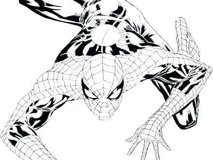 440x330 Spiderman Mask Coloring Page Coloring Pages Free Printable
