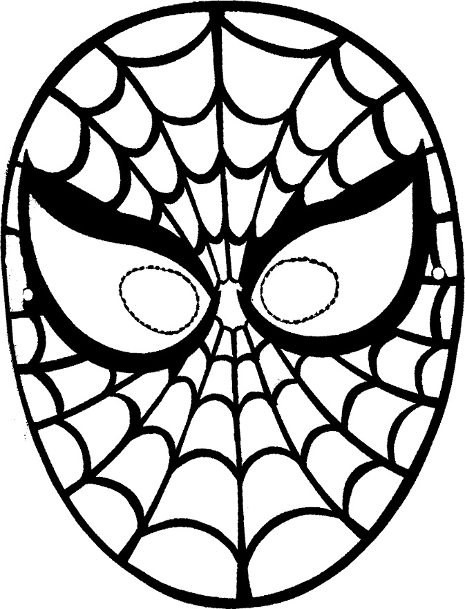 673x880 Coloring Pages Of Disney Character Spiderman Mask Free Coloring