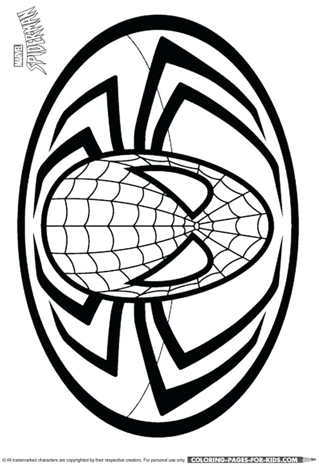 650x950 Spiderman Symbol Coloring Pages