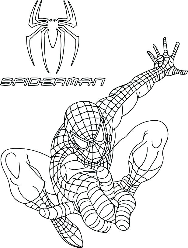 618x812 Spiderman Logo Coloring Pages