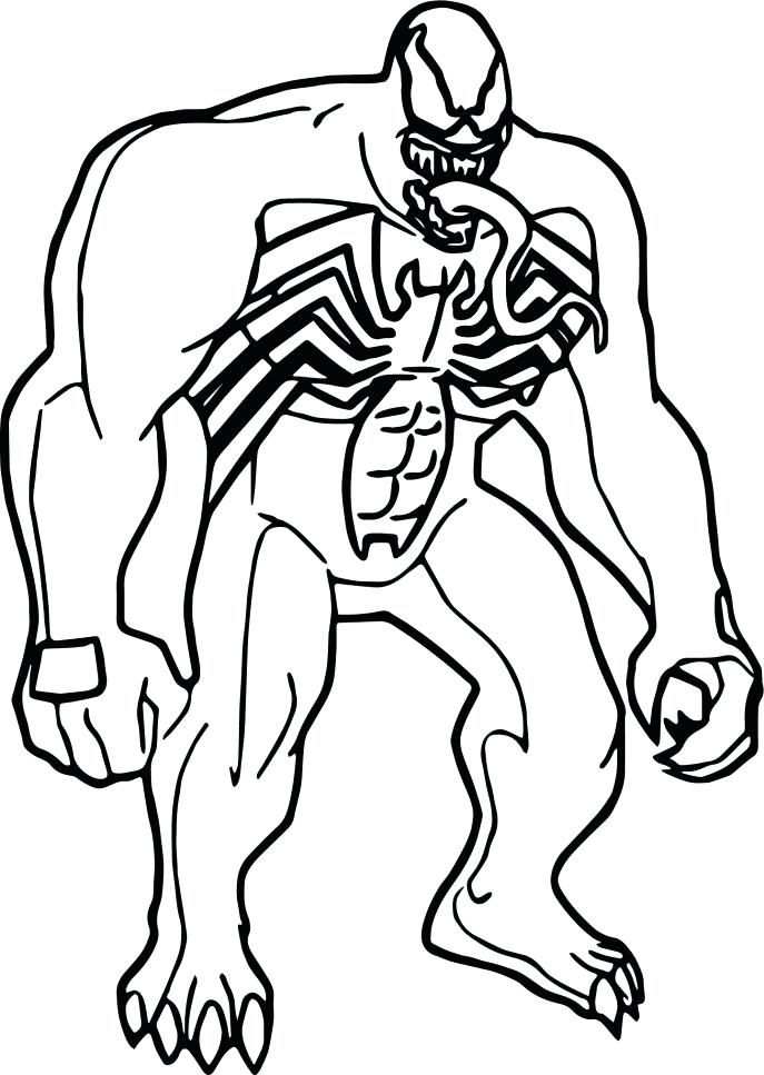 687x967 Spiderman Vs Venom Coloring Pages