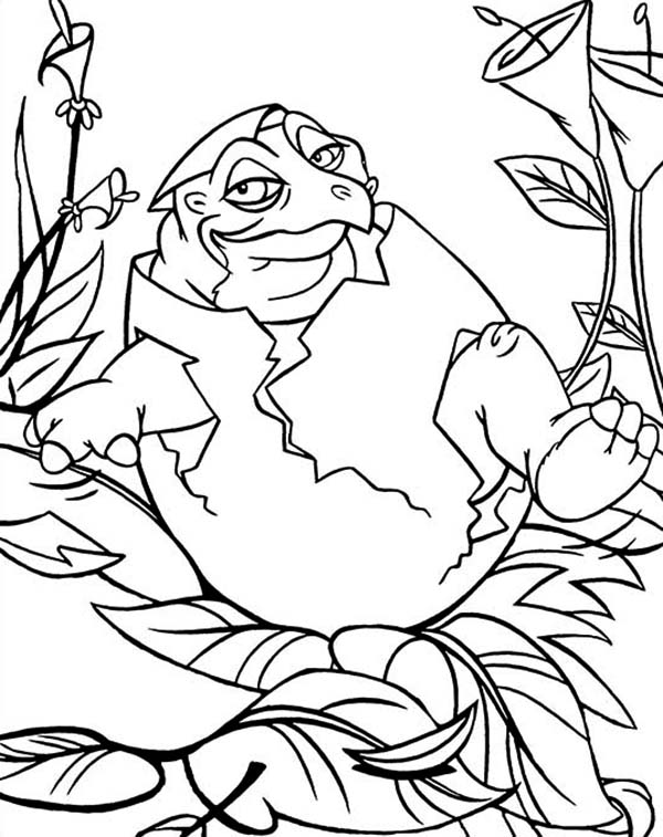 600x757 Land Before Time Baby Born Spike Coloring Page