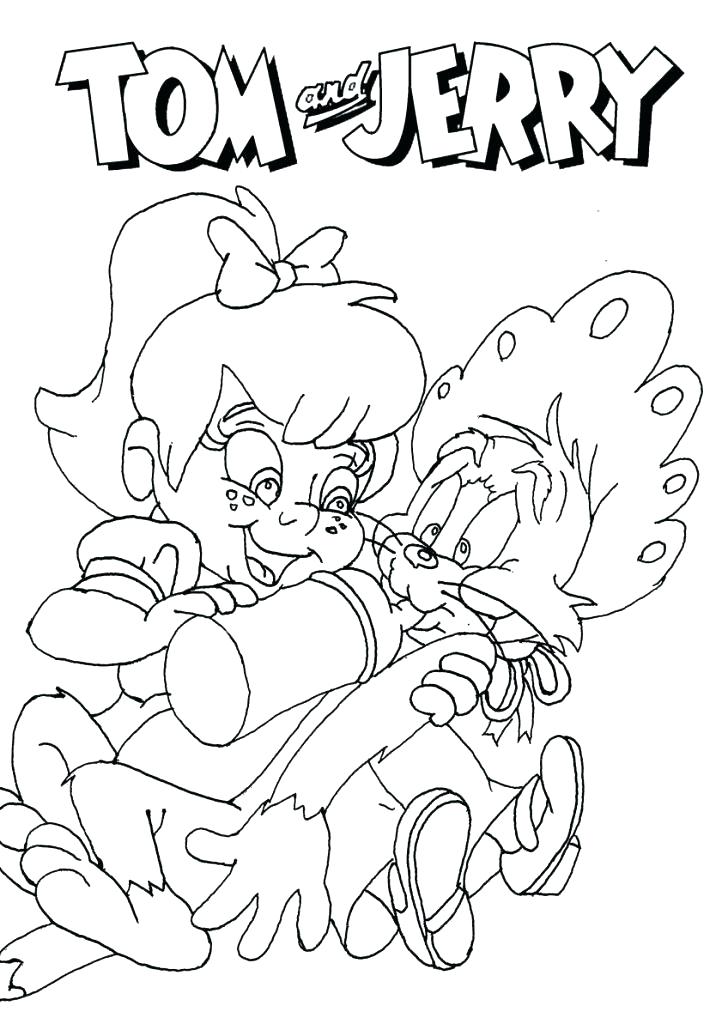 728x1030 Tom Jerry Coloring Pages