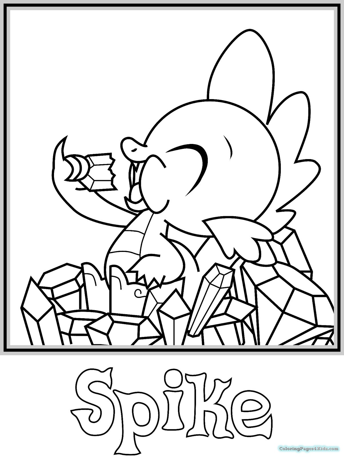 1204x1600 My Little Pony Coloring Pages Spike Coloring Pages For Kids