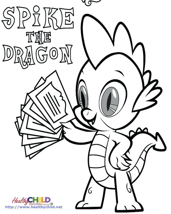 600x750 My Little Pony Spike Coloring Page My Little Pony Coloring Pages