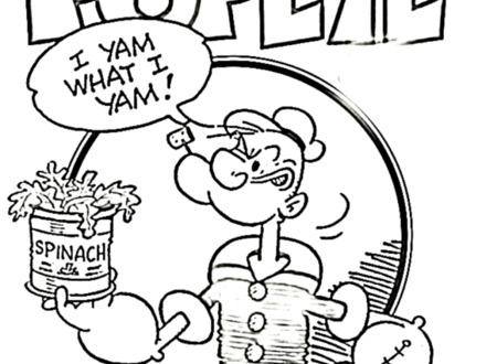 Spinach Coloring Page