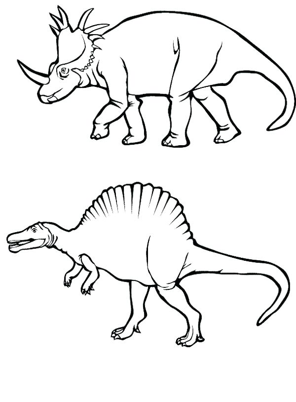 600x814 Spinosaurus Coloring Page Coloring Pages To And Print For Free