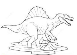 266x190 Spinosaurus Coloring Pages Spinosaurus Coloring Page Birthday