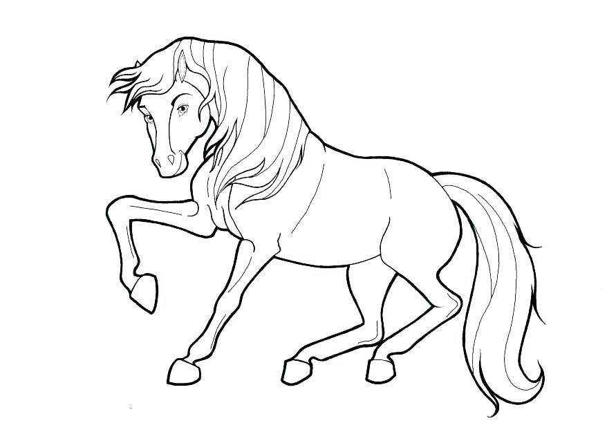 878x638 Spirit Horse Coloring Pages Free Horse Coloring Pages Horse