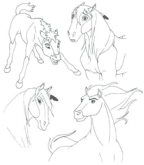 500x572 Spirit Stallion Of The Coloring Pages Best Coloring Pages Spirit