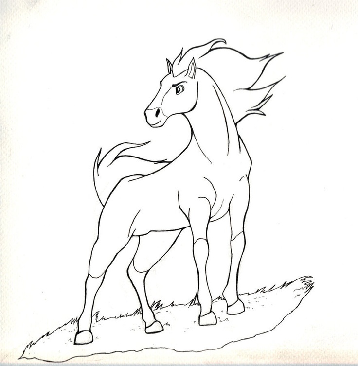 736x753 Best Spirit Coloring Pages Images On Horse Coloring