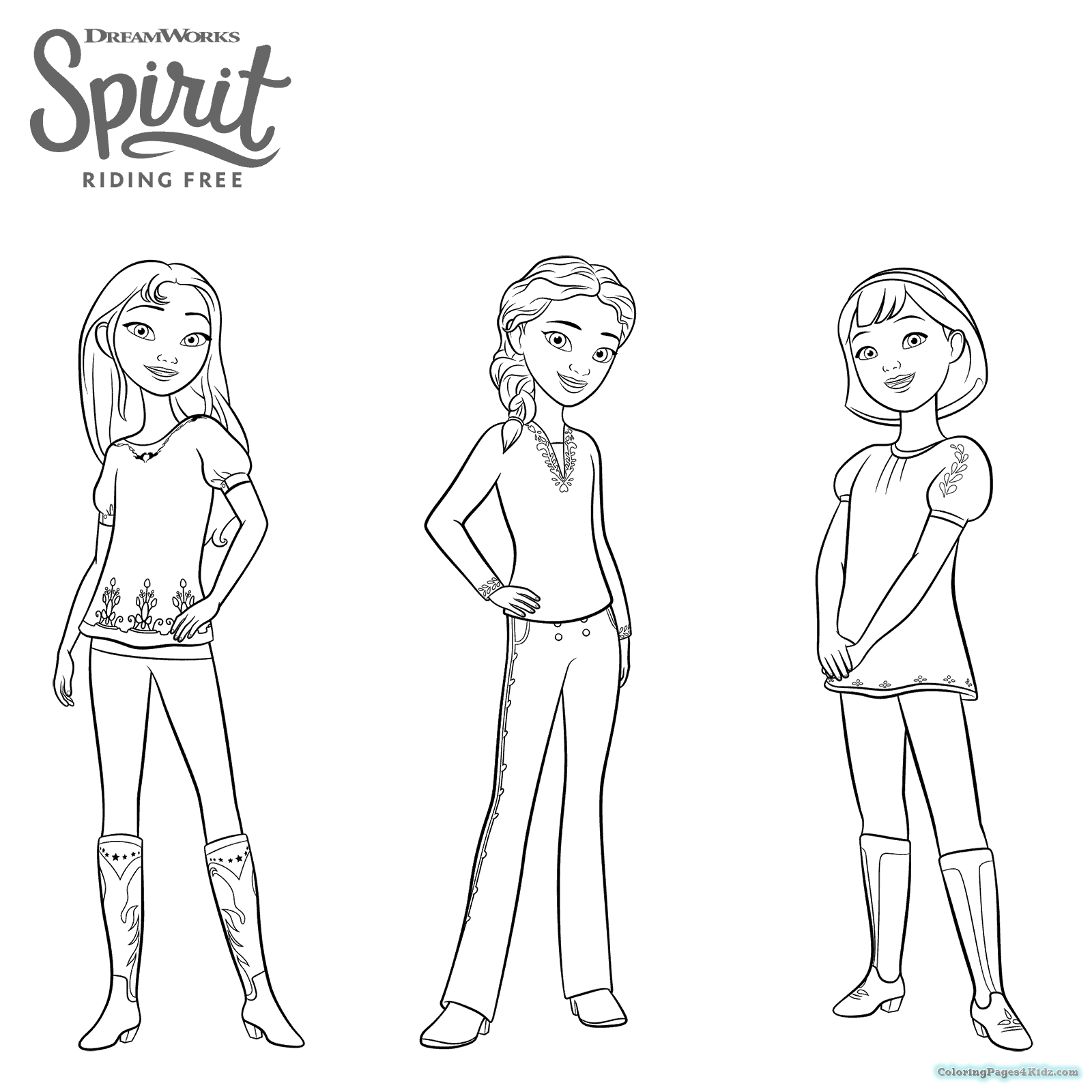 1600x1600 Spirit Riding Free Coloring Pages Coloring Pages For Kids
