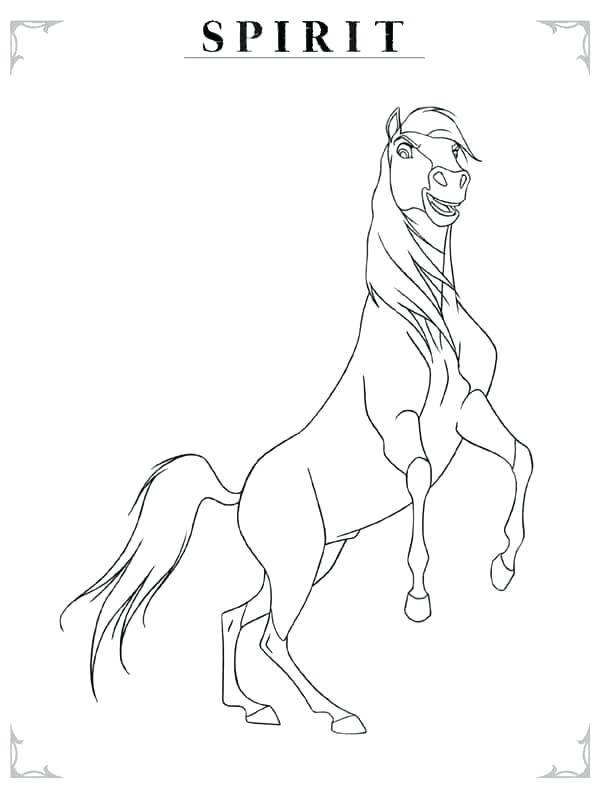 600x800 Spirit Horse Coloring Pages Free Horse Coloring Pages Great