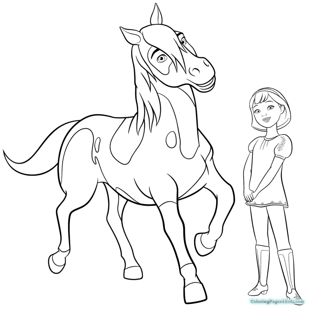 1024x1024 Spirit Horse Coloring Pages