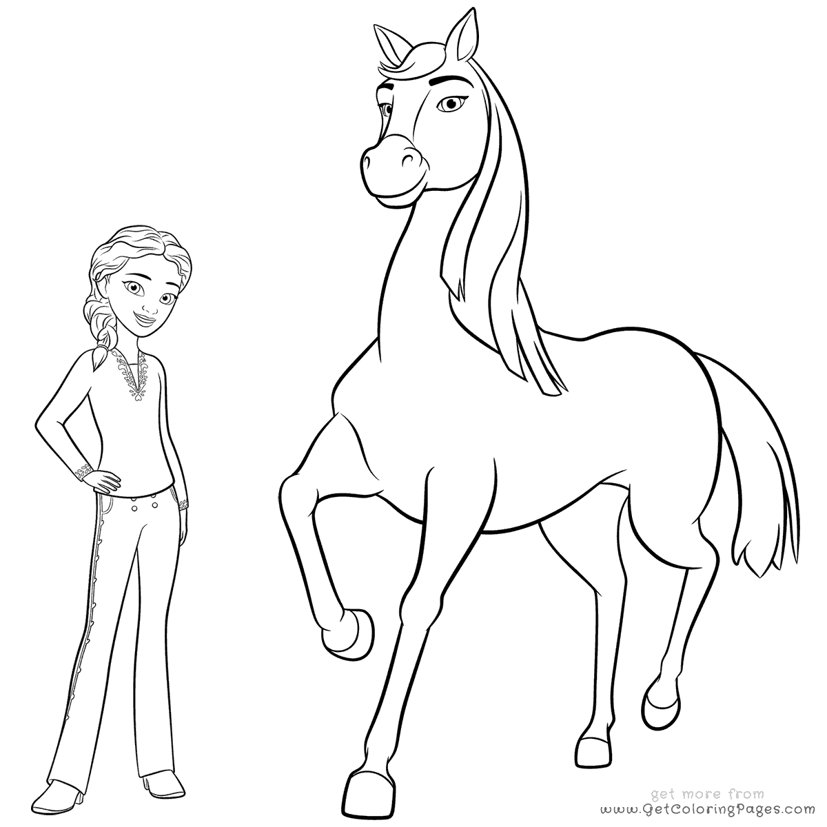 Spirit Horse Coloring Pages at GetDrawings | Free download