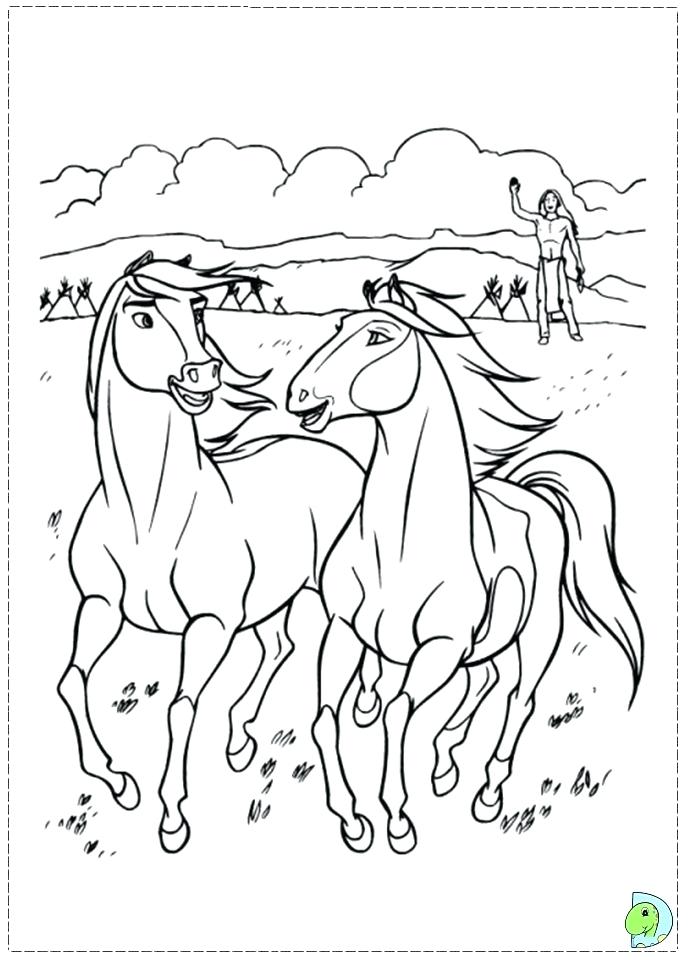 691x960 Coloring Pages Of Spirit The Horse Horse Herd Coloring Pages