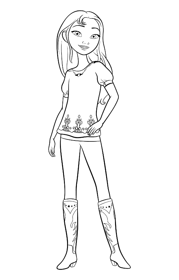 582x909 Kids N Coloring Pages Of Spirit Riding Free