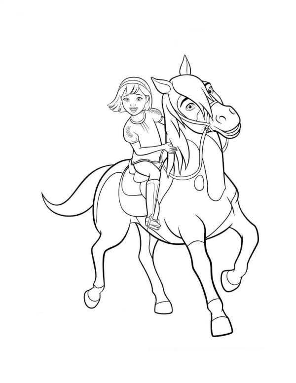 600x776 Kids N Coloring Pages Of Spirit Riding Free