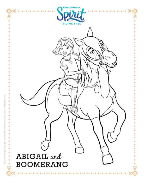 600x776 Kids N Coloring Pages Of Spirit Riding Free
