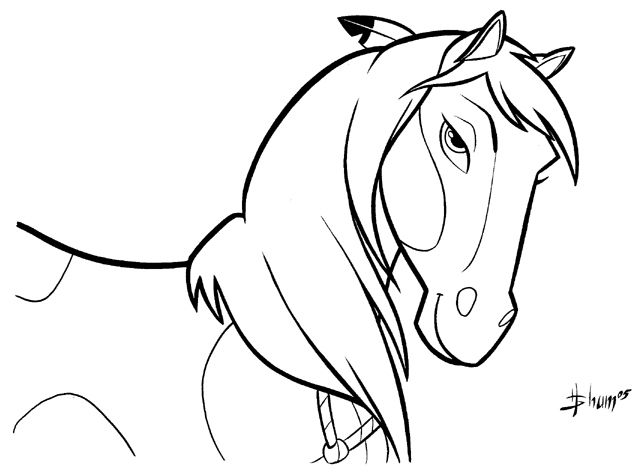 642x473 Wild Horse Coloring Pages Spirit Stallion Of The Cimarron
