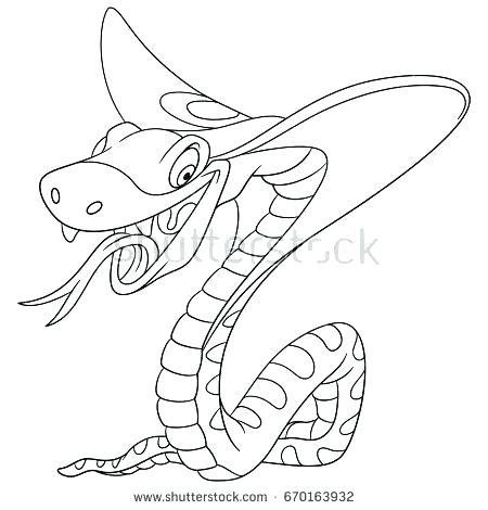 450x470 King Cobra Coloring Pages