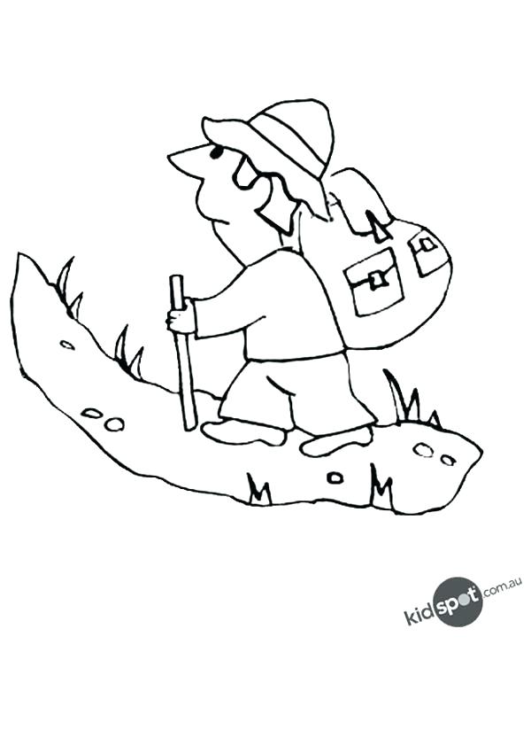 600x850 Mountain Coloring Page Mountain Coloring Sheet Mountain Climber