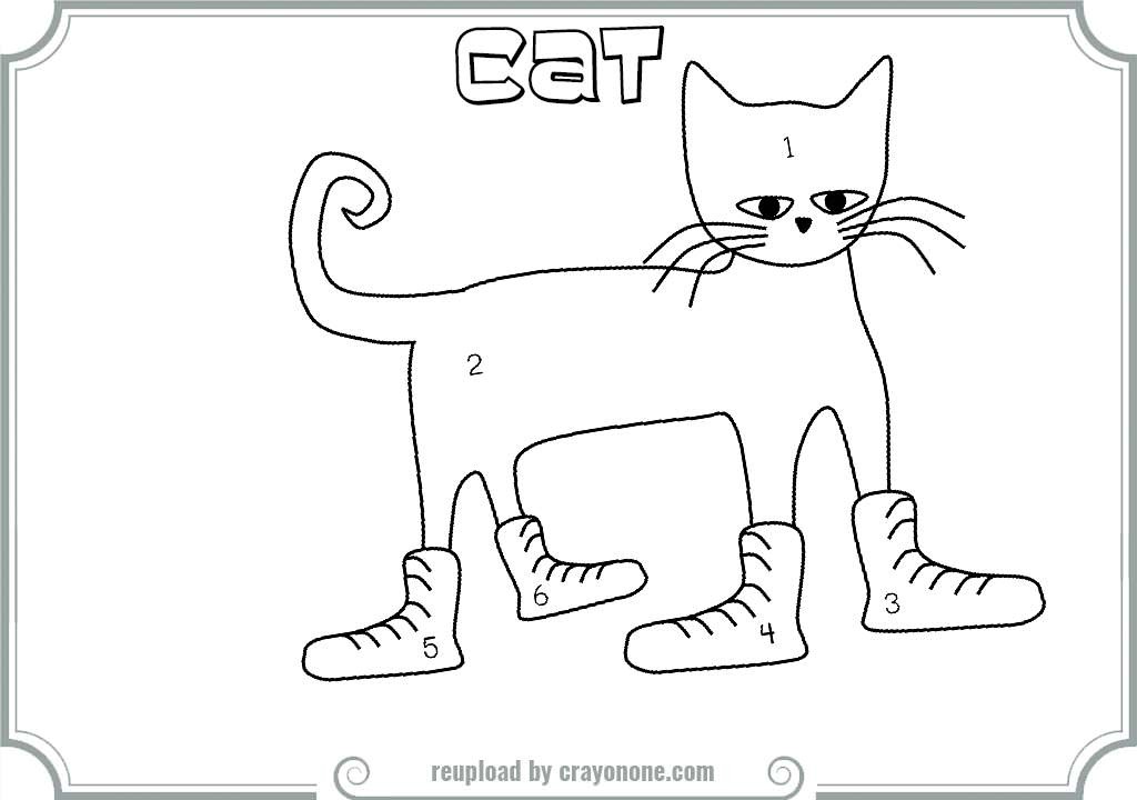 1024x720 Pete The Cat Coloring Page For Click To See Printable Version