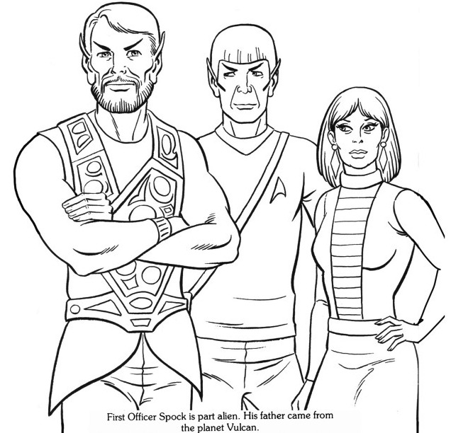 636x612 Star Trek Coloring Pages For All Ages