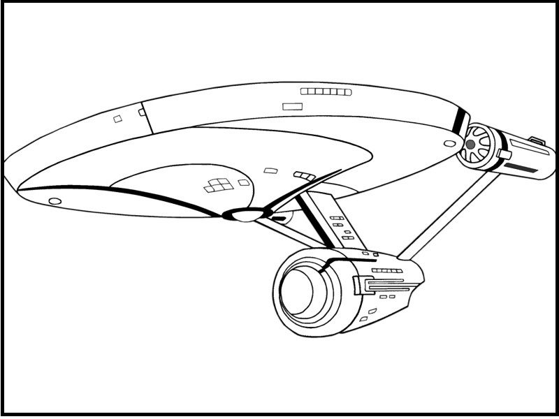800x600 Star Trek Enterprise Plane Coloring Picture For Kids Star Trek