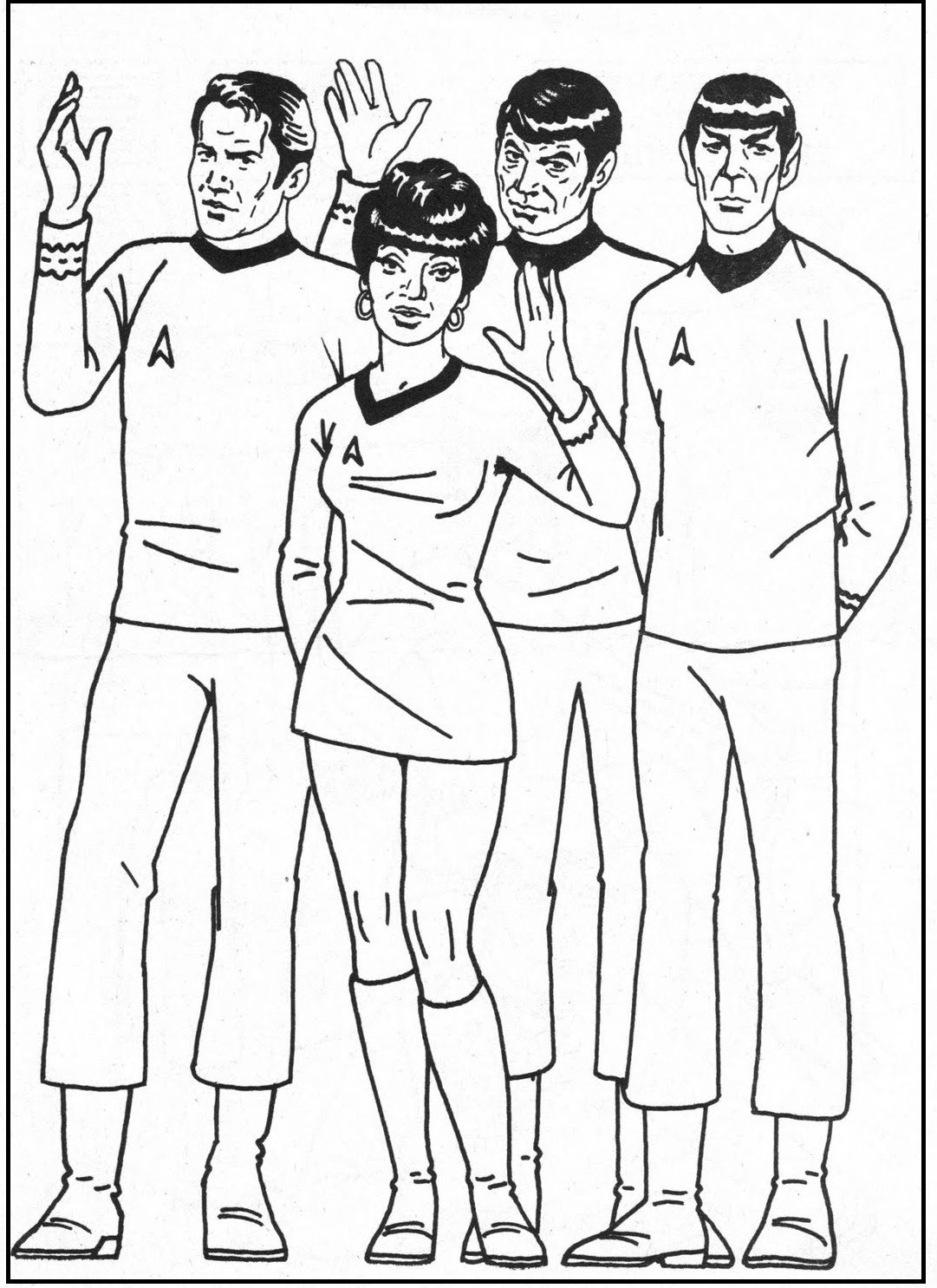 1081x1485 Innovative Star Trek Coloring Pages For Kids Group Picture