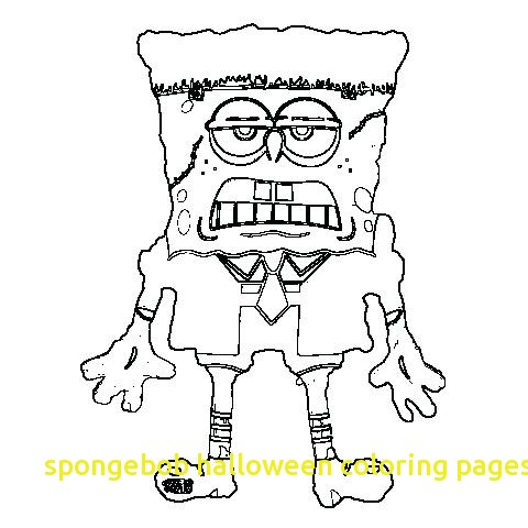 480x480 Spongebob Halloween Coloring Pages