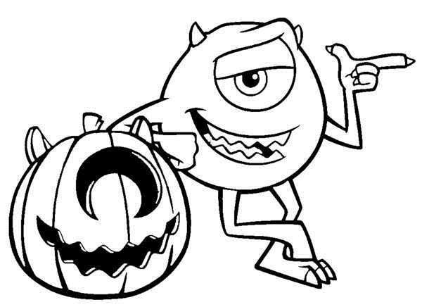 600x436 Disney Halloween Coloring Pages