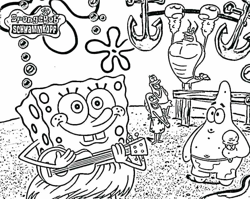 965x768 Free Printable Spongebob Valentines Coloring Pages Printable