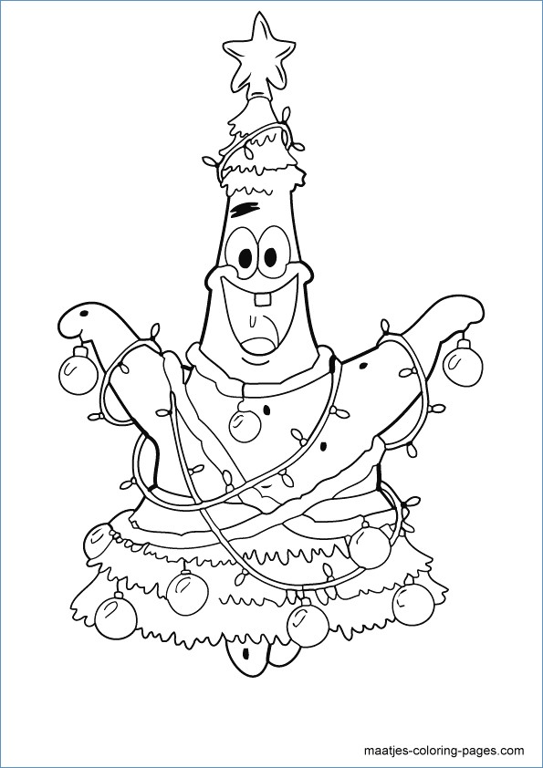 595x842 Patrick Star Spongebob Coloring Page