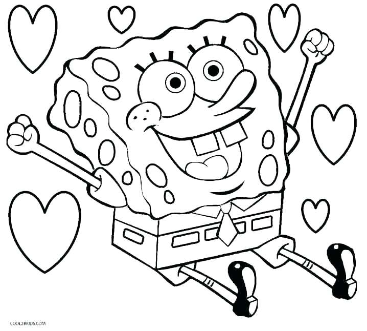 718x646 Spongebob And Patrick Coloring Pages