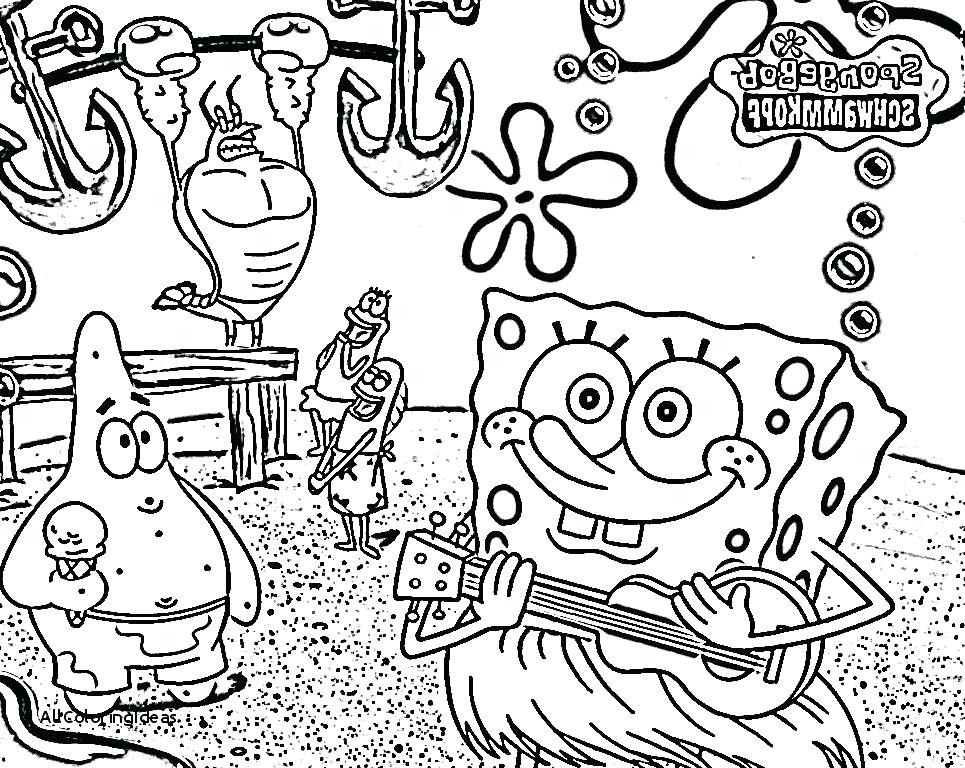 965x768 Spongebob And Patrick On Christmas Day Coloring Page Zahlkarte Site