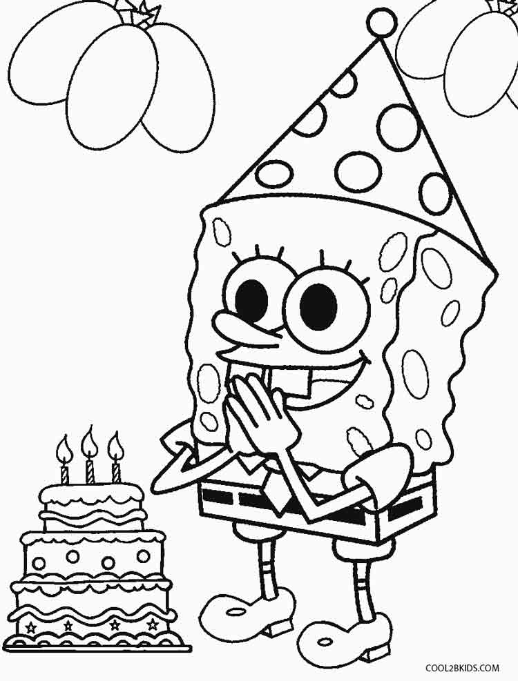 750x987 Printable Spongebob Coloring Pages For Kids