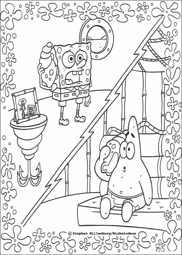 607x850 Spongebob Coloring Pages