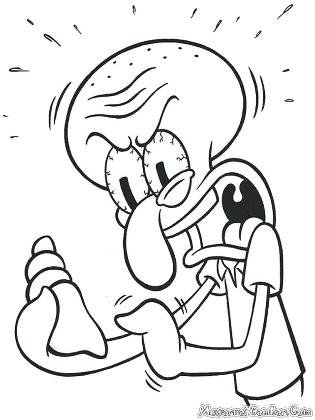 Spongebob And Squidward Coloring Pages at GetDrawings | Free download