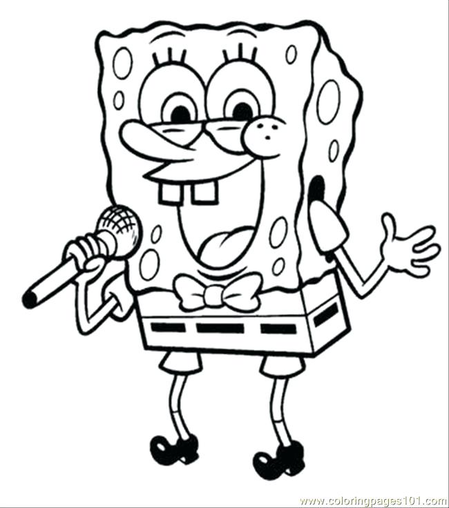 650x736 Sponge Bob Coloring Page Free Printable Cartoon Coloring Pages