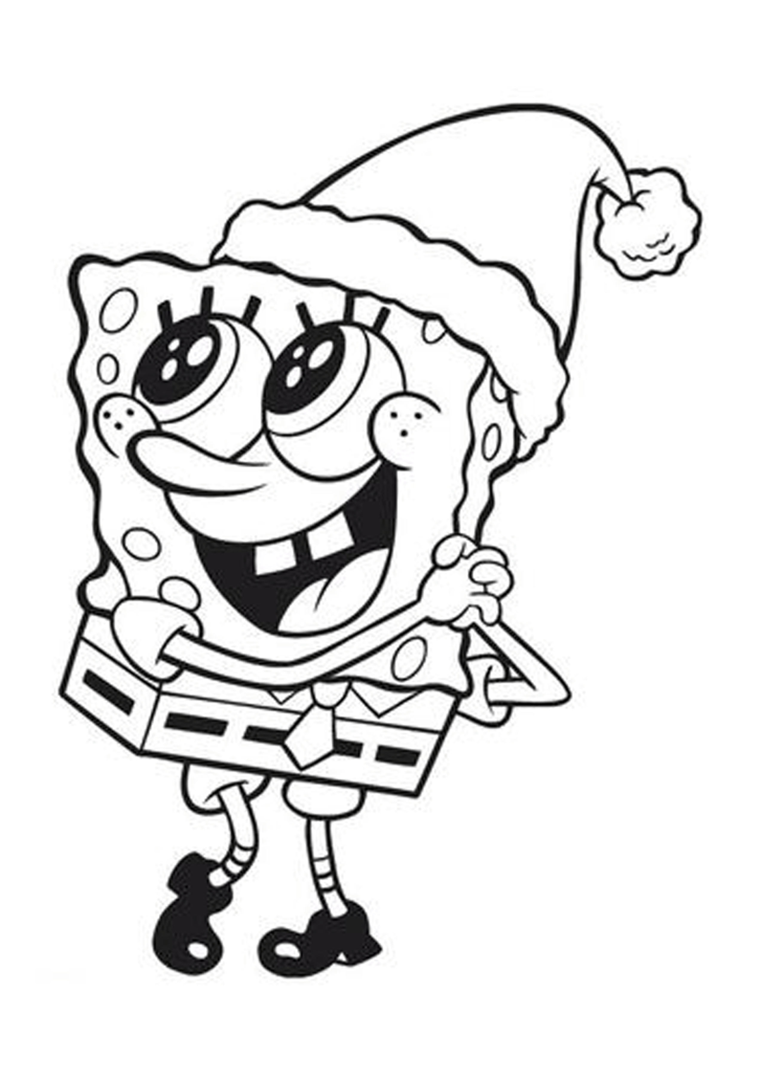 2550x3611 Chirstmas Spongebob Cartoon Characters Coloring Pages