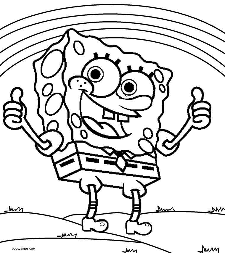 760x855 Printable Spongebob Coloring Pages For Kids