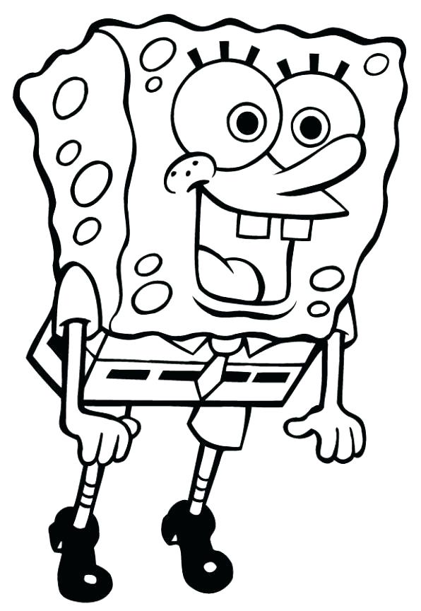 596x864 Spongebob Color Page