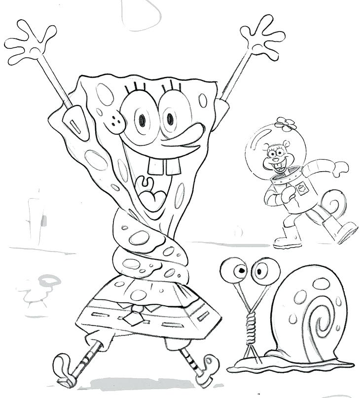 736x807 Spongebob Color Sheet Find Thousands Of Coloring Pages Draw