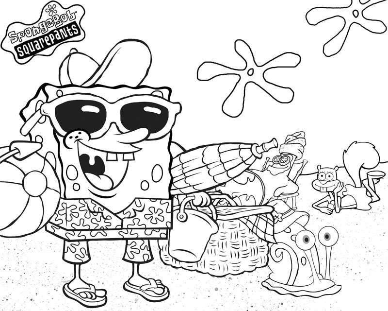800x640 Spongebob Coloring Pages To Print Free Printable Spongebob