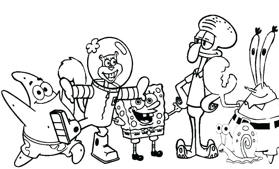 929x564 Spongebob Squarepants Coloring Pages Coloring Sheets Magnificent
