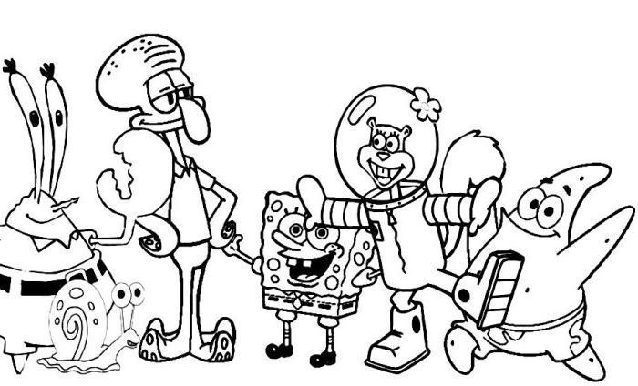 700x424 Spongebob Coloring Pages That You Can Print Marvellous Design Free